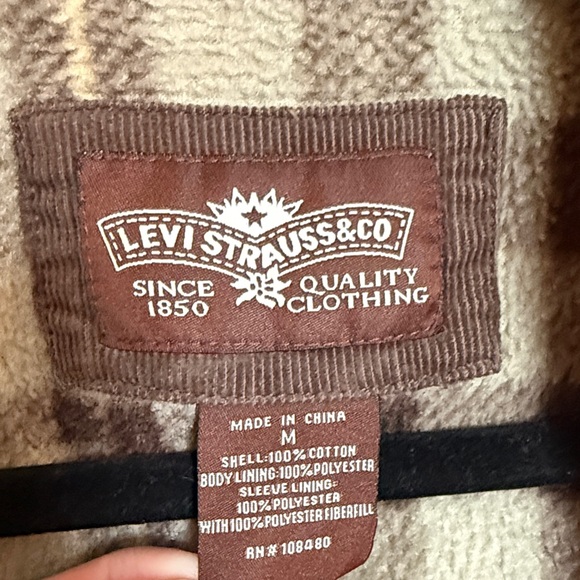 Levi’s Men's Brown Corduroy Jacket size medium - Picture 3 of 6